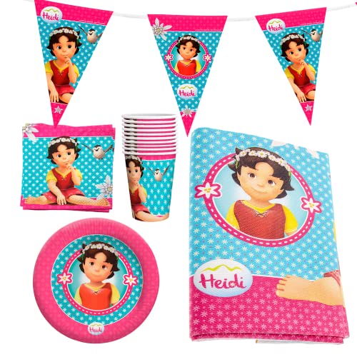 Party Factory `Heidi´ Party-Set Einweggeschirr, 10 Becher, 10 Teller, 20 Servietten, 1 Tischdecke und 1 Wimpelkette Party Factory `Heidi´ Party-Set Einweggeschirr, 10 Becher, 10 Teller, 20 Servietten, 1 Tischdecke und 1 Wimpelkette von Party Factory