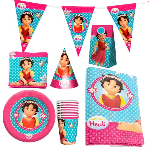 Party Factory `Heidi´ XXL-Set, 10 Becher, 10 Teller, 20 Servietten, 1 Tischdecke, 1 Wimpelkette, 10 Partyhüte und 10 Partytüten Party Factory `Heidi´ XXL-Set, 10 Becher, 10 Teller, 20 Servietten, 1 Tischdecke, 1 Wimpelkette, 10 Partyhüte und 10 Partytüten von Party Factory