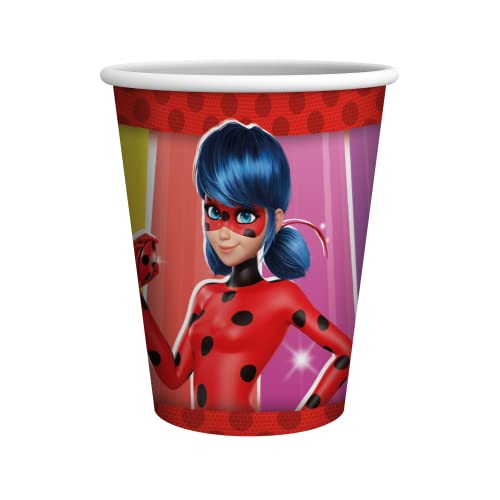 Party Factory `Miraculous´ 10 Pappbecher, 250ml, bunt, Einwegbecher, Partybecher für Kindergeburtstag oder Mottoparty Party Factory `Miraculous´ 10 Pappbecher, 250ml, bunt, Einwegbecher, Partybecher für Kindergeburtstag oder Mottoparty von Party Factory
