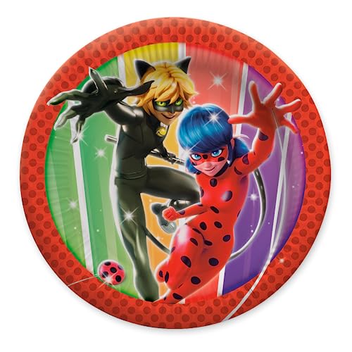Party Factory Miraculous 10x Pappteller, Einwegteller bunt, Ø23cm, Partyteller zum Kindergeburtstag, Mottoparty Party Factory Miraculous 10x Pappteller, Einwegteller bunt, Ø23cm, Partyteller zum Kindergeburtstag, Mottoparty von Party Factory