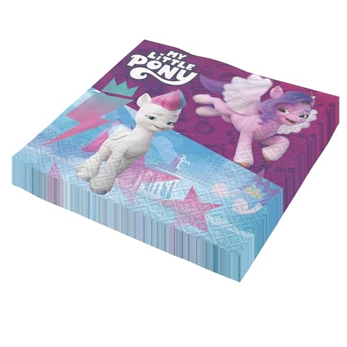Party Factory `My Little Pony´ 20 Papier Servietten, 33x33cm, bunt, 3-lagig, Einwegservietten für Kindergeburtstag oder Mottoparty Party Factory `My Little Pony´ 20 Papier Servietten, 33x33cm, bunt, 3-lagig, Einwegservietten für Kindergeburtstag oder Mottoparty von Party Factory