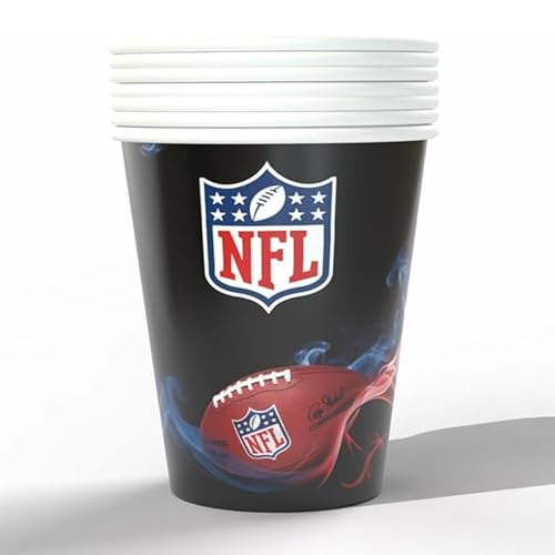 Party Factory NFL Pappbecher 250ml, 6 Stück, Schwarz, Einwegbecher, NFL Fanartikel, Papierbecher, Deko Football Party Party Factory NFL Pappbecher 250ml, 6 Stück, Schwarz, Einwegbecher, NFL Fanartikel, Papierbecher, Deko Football Party von Party Factory