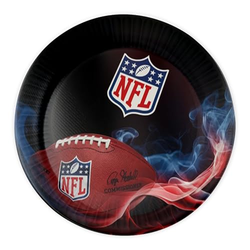 Party Factory NFL Pappteller Ø23cm, 6 Stück, Einwegteller Schwarz, NFL Fanartikel, Papierteller, Deko Football Party, Teller Einweg Party Factory NFL Pappteller Ø23cm, 6 Stück, Einwegteller Schwarz, NFL Fanartikel, Papierteller, Deko Football Party, Teller Einweg von Party Factory