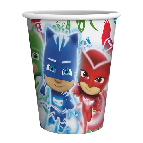 Party Factory `PJ Masks´ 8 Pappbecher 250ml, Einwegbecher, Papierbecher für Kindergeburtstag oder Mottoparty Party Factory `PJ Masks´ 8 Pappbecher 250ml, Einwegbecher, Papierbecher für Kindergeburtstag oder Mottoparty von Party Factory