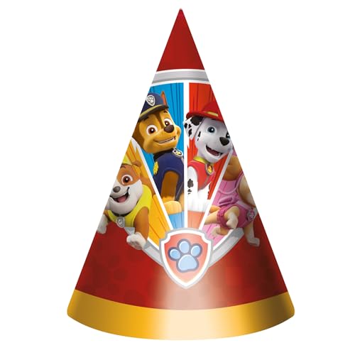 Party Factory `Paw Patrol´ 10 Partyhütchen, ca. 10x16cm, bunt, Partyhüte aus Pappe für Kindergeburtstag oder Mottoparty Party Factory `Paw Patrol´ 10 Partyhütchen, ca. 10x16cm, bunt, Partyhüte aus Pappe für Kindergeburtstag oder Mottoparty von Party Factory
