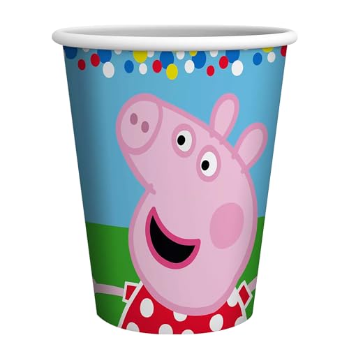Party Factory `Peppa Pig´ 8 Pappbecher 250ml, Einwegbecher, Papierbecher für Kindergeburtstag oder Mottoparty Party Factory `Peppa Pig´ 8 Pappbecher 250ml, Einwegbecher, Papierbecher für Kindergeburtstag oder Mottoparty von Party Factory
