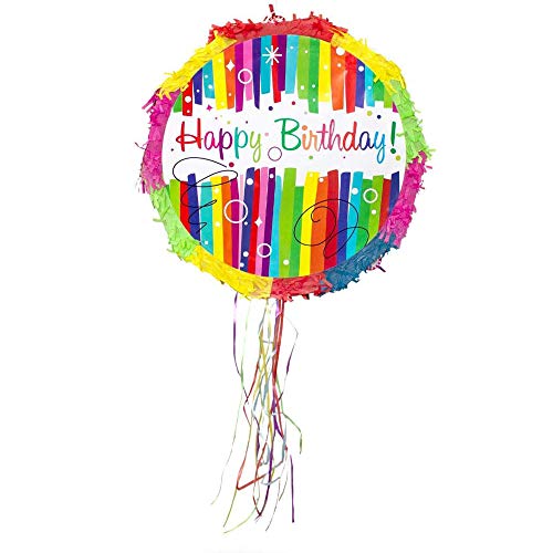 Party Factory Pinata Happy Birthday Bunt Kinder Geburtstag Schlag-Pinata 44 x 9 x 44 cm Dekoration Geburtstagsdeko Party Factory Pinata Happy Birthday Bunt Kinder Geburtstag Schlag-Pinata 44 x 9 x 44 cm Dekoration Geburtstagsdeko von Party Factory