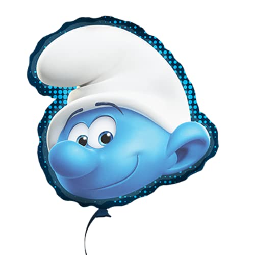 Party Factory `Schlümpfe´ Folienballon, Ø45cm, blau weiß, Happy Schlumpf Gesicht, Heliumballon the Smurfs zum Geburtstag Party Factory `Schlümpfe´ Folienballon, Ø45cm, blau weiß, Happy Schlumpf Gesicht, Heliumballon the Smurfs zum Geburtstag von Party Factory