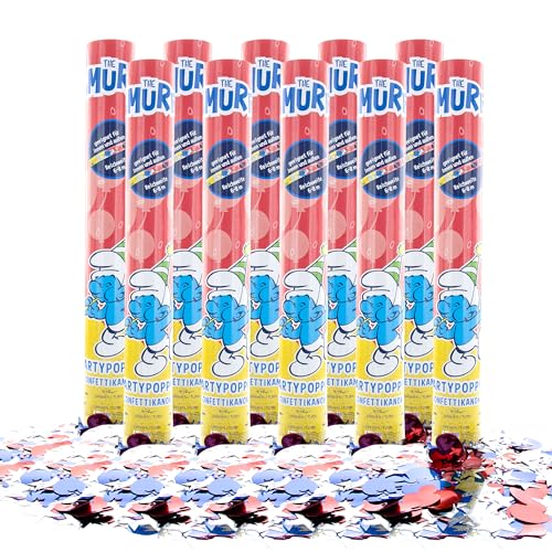 Party Factory `Schlümpfe´ Party Popper 10er Set, 40 cm Konfettikanone mit bunt schimmerndem Konfetti, bis zu 8 m Flughöhe Party Factory `Schlümpfe´ Party Popper 10er Set, 40 cm Konfettikanone mit bunt schimmerndem Konfetti, bis zu 8 m Flughöhe von Party Factory