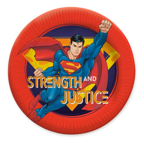 Party Factory Superman 10x Pappteller, Einwegteller bunt, Ø23cm, Partyteller zum Kindergeburtstag, Mottoparty Party Factory Superman 10x Pappteller, Einwegteller bunt, Ø23cm, Partyteller zum Kindergeburtstag, Mottoparty von Party Factory