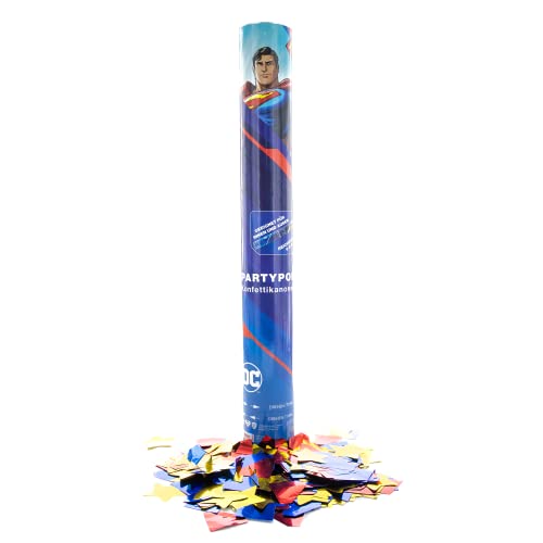 Party Factory `Superman´ Party Popper 1er Set, 40 cm Konfettikanone mit bunt schimmerndem Konfetti, bis zu 8 m Flughöhe Party Factory `Superman´ Party Popper 1er Set, 40 cm Konfettikanone mit bunt schimmerndem Konfetti, bis zu 8 m Flughöhe von Party Factory