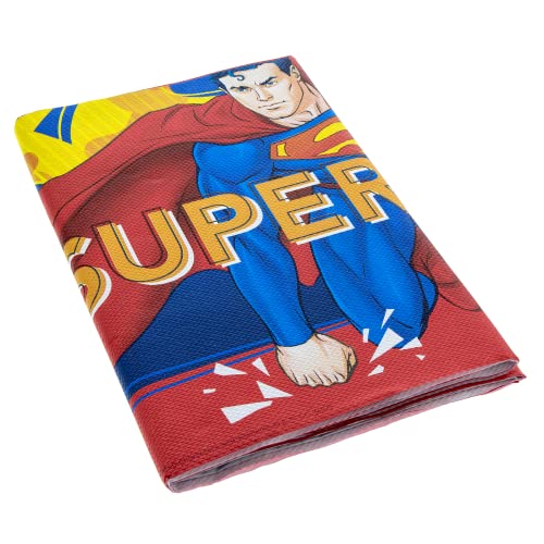 Party Factory `Superman´ Tischdecke, 120x180cm, bunt, Partytischdecke aus Papier für Kindergeburtstag oder Mottoparty von Party Factory