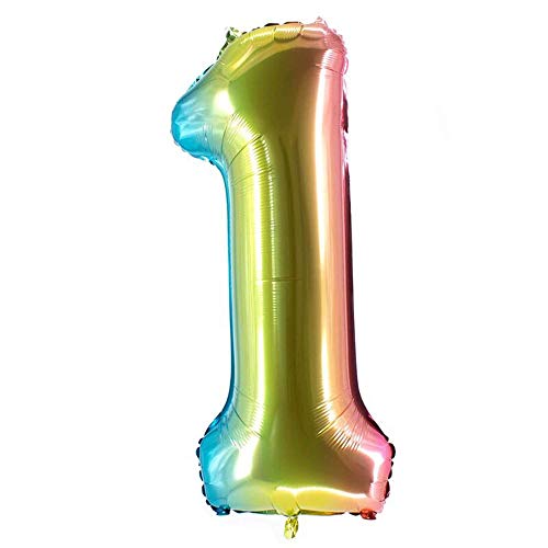 Party Factory Folienballons Multicolour 100cm Zahlen 0-9 (1) von Party Factory