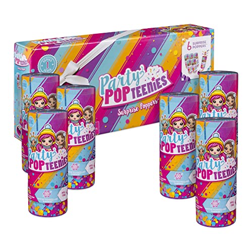 Party Pack - 6 Surprise Poppers mit Konfetti, Mini-Sammelpüppchen und Accessoires, für Kinder ab 4 Jahren Party Pack - 6 Surprise Poppers mit Konfetti, Mini-Sammelpüppchen und Accessoires, für Kinder ab 4 Jahren von Party Popteenies