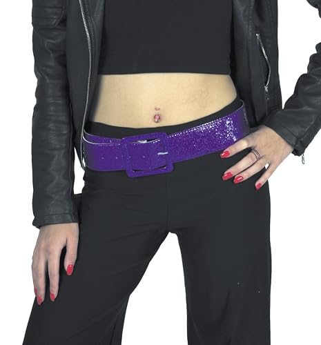 Party Pro 865090416 Violet Disco Gürtel, Mehrfarbig, Herren: Einheitsgröße von Party Pro