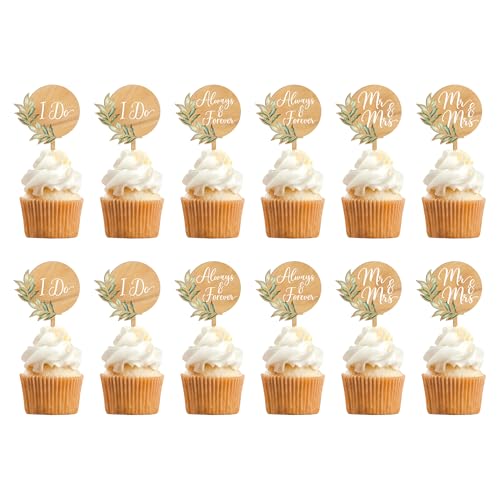 Party to Be 12 PCS Hochzeit Cupcake Toppers Grün Mr & Mrs Hochzeit Kuchen Cupcake Dekorationen in Holz Party to Be 12 PCS Hochzeit Cupcake Toppers Grün Mr & Mrs Hochzeit Kuchen Cupcake Dekorationen in Holz von Party to Be