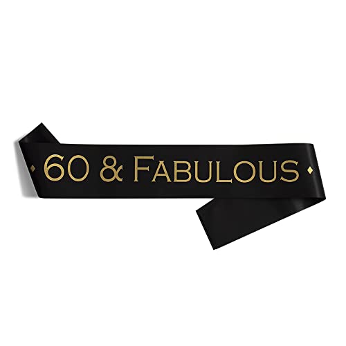 Party to Be 60 & Fabulous Birthday Schärpe Happy 60th Birthday Party Dekoration Party Favors for Men and Women Black Party to Be 60 & Fabulous Birthday Schärpe Happy 60th Birthday Party Dekoration Party Favors for Men and Women Black von Party to Be