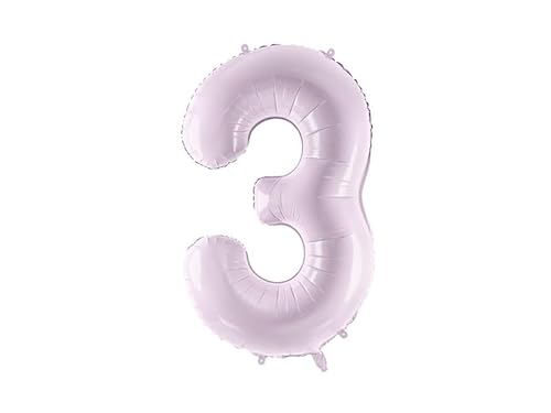 86,4 cm lila Zahlenballon 0-9 von PartyDeco Everyday