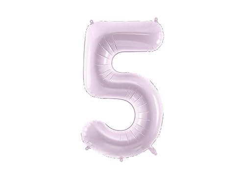 86,4 cm lila Zahlenballon 0-9 von PartyDeco Everyday