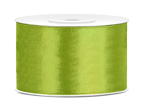 25m Satinband Satin Geschenkband hellgrün 25mm breit 25m Satinband Satin Geschenkband hellgrün 25mm breit von PartyDeco
