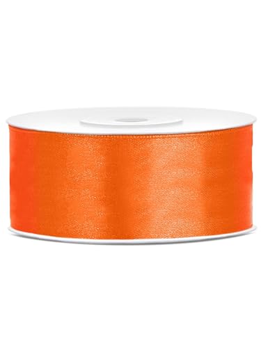 25m Satinband Satin Geschenkband orange 25mm breit 25m Satinband Satin Geschenkband orange 25mm breit von PartyDeco