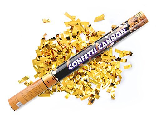 3 X 2 x goldener Konfetti Regen 60 cm lang Kanone Shooter Konfettibome Partypopper Hochzeit 3 X 2 x goldener Konfetti Regen 60 cm lang Kanone Shooter Konfettibome Partypopper Hochzeit von PartyDeco