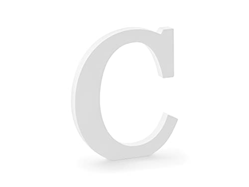 Color-Up.Shop Wooden Letter C, White, 17x20cm Buchstabe Color-Up.Shop Wooden Letter C, White, 17x20cm Buchstabe von PartyDeco