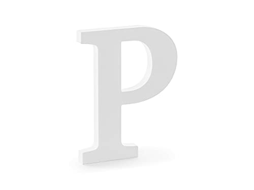 Color-Up.Shop Wooden Letter P, White, 15,5x20cm Buchstabe Color-Up.Shop Wooden Letter P, White, 15,5x20cm Buchstabe von PartyDeco