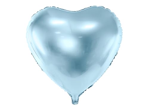 Folienballon Herz 35cm - Ballon für Helium oder Luft - Luftballon für Babyparty Geburtstag Hochzeit - Herzballon Folienluftballon als Geburtstagsdeko Partydeko Hochzeitsdeko - Hellblau Folienballon Herz 35cm - Ballon für Helium oder Luft - Luftballon für Babyparty Geburtstag Hochzeit - Herzballon Folienluftballon als Geburtstagsdeko Partydeko Hochzeitsdeko - Hellblau von PartyDeco