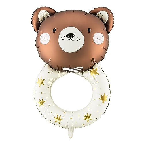 Folienballon Teddybär Rassel, 61x88 cm, Mix Folienballon Teddybär Rassel, 61x88 cm, Mix von PartyDeco