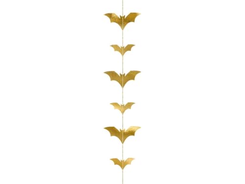 Girlande Fledermäuse goldfarben metallisch 1,5 m GL26-019ME Girlande Fledermäuse goldfarben metallisch 1,5 m GL26-019ME von PartyDeco