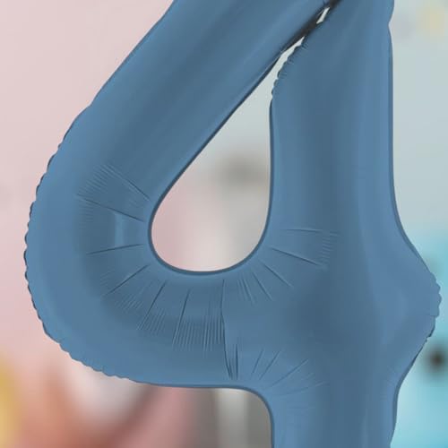 Großer marineblauer Folienballon Zahl 4 für Geburtstagsfeiern und Kulissen Großer marineblauer Folienballon Zahl 4 für Geburtstagsfeiern und Kulissen von PartyDeco