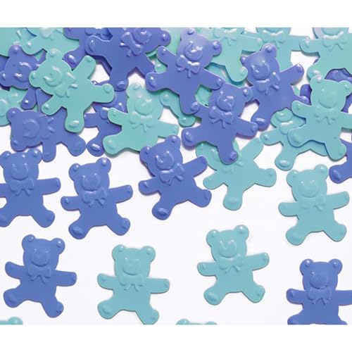 Konfetti Teddybär 18x19mm 15g - Bärchen Deko für Baby oder Kindergeburtstag - Babyparty Tischdeko Junge - Tischkonfetti Streudeko - Confetti - Blau Türkis Konfetti Teddybär 18x19mm 15g - Bärchen Deko für Baby oder Kindergeburtstag - Babyparty Tischdeko Junge - Tischkonfetti Streudeko - Confetti - Blau Türkis von PartyDeco