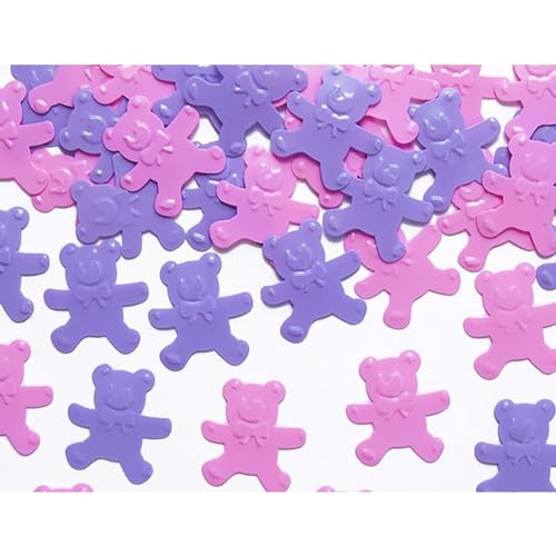 Konfetti Teddybär 18x19mm 15g - Bärchen Deko für Baby oder Kindergeburtstag - Babyparty Tischdeko Mädchen - Tischkonfetti Streudeko - Confetti - Rosa Lila Konfetti Teddybär 18x19mm 15g - Bärchen Deko für Baby oder Kindergeburtstag - Babyparty Tischdeko Mädchen - Tischkonfetti Streudeko - Confetti - Rosa Lila von PartyDeco
