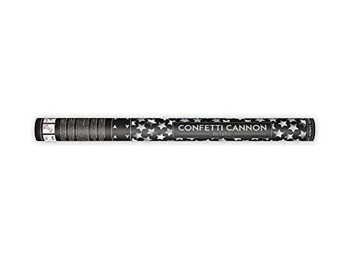 Party Deco Konfettikanone Set - Konfetti Bombe - Für Hochzeit Geburtstag Verlobung - Konfetti Shooter Popper - Sternchen Silber - 60 cm Party Deco Konfettikanone Set - Konfetti Bombe - Für Hochzeit Geburtstag Verlobung - Konfetti Shooter Popper - Sternchen Silber - 60 cm von PartyDeco