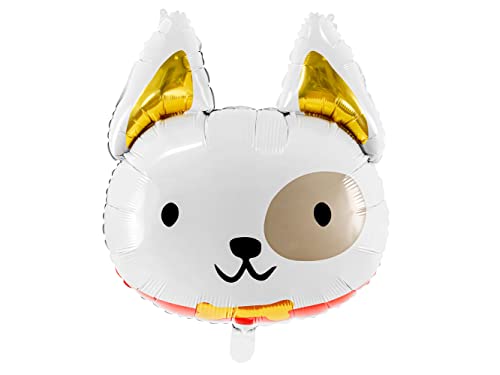 PartyDeco Ballon Folie Hund - Ballon Folie Geburtstag Hund Kopf Matt - Abmessungen ca. 45 x 50 CM PartyDeco Ballon Folie Hund - Ballon Folie Geburtstag Hund Kopf Matt - Abmessungen ca. 45 x 50 CM von PartyDeco