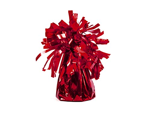 PartyDeco Ballongewicht Folie mit Fransen – Gewichte Luftballons Glitzer – Rot, 7 cm, 130 gr, 4 Stück PartyDeco Ballongewicht Folie mit Fransen – Gewichte Luftballons Glitzer – Rot, 7 cm, 130 gr, 4 Stück von PartyDeco