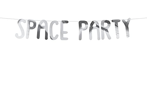 PartyDeco Banner Space Party Silber Girlande Geburtstag Party Themed Dekoration Hanging Slogan Kleine Astronaut Halloween PartyDeco Banner Space Party Silber Girlande Geburtstag Party Themed Dekoration Hanging Slogan Kleine Astronaut Halloween von PartyDeco