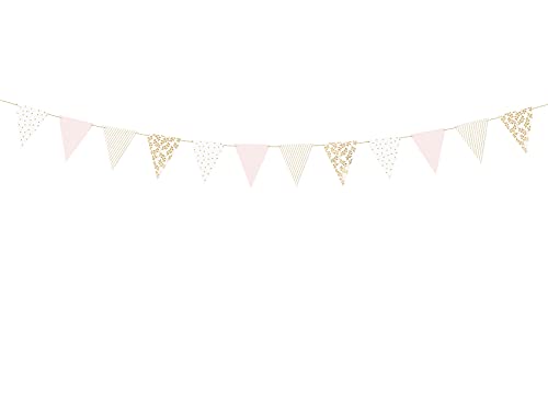 PartyDeco Fahnengirlande mix 21 m Geburtstag Silvester Karneval Hochzeit von PartyDeco