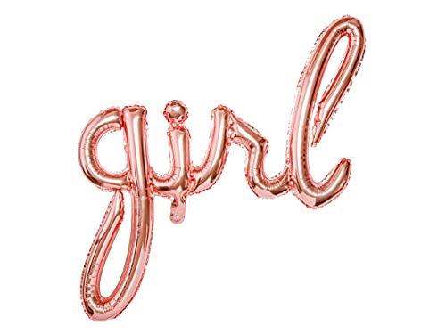 PartyDeco Folie Ballon Girl Mädchen Aufschrift in Rosa Gold- Dekoration für Gender Reveal Baby Shower- Ballon für Hel Luft Größe ca. 77x70 cm Ballon Girlande für Geburtstag Geburtstag PartyDeco Folie Ballon Girl Mädchen Aufschrift in Rosa Gold- Dekoration für Gender Reveal Baby Shower- Ballon für Hel Luft Größe ca. 77x70 cm Ballon Girlande für Geburtstag Geburtstag von PartyDeco