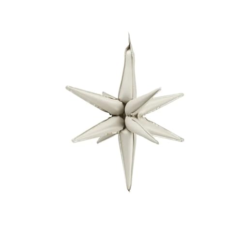 3D-Folienballon Stern, 70cm, beige von PartyDeco