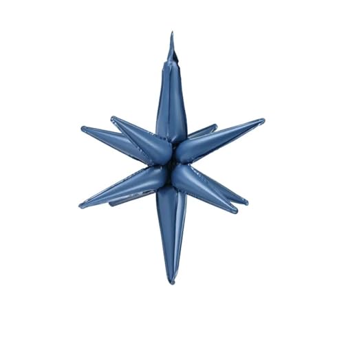 3D-Folienballon Stern, 70cm, marineblau von PartyDeco