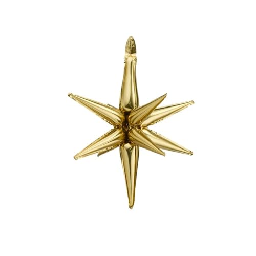 PartyDeco - Folienballon, Stern, 3D, 70 cm, goldfarben PartyDeco - Folienballon, Stern, 3D, 70 cm, goldfarben von PartyDeco