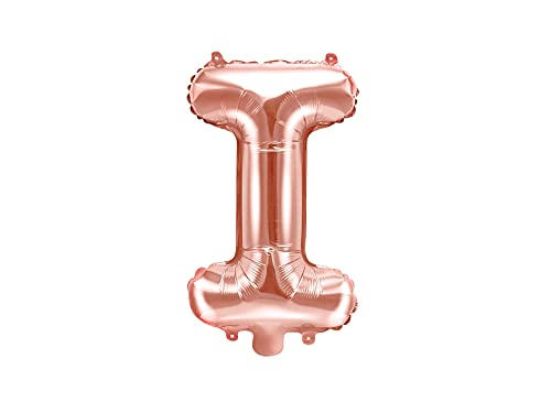 PartyDeco Folienballon Buchstabe "I" Roségold-Geburtstag Hochzeit Jahrestag Folienballon Buchstabe "I"- Rosegold Größe ca. 35 cm Verlobung Silvesterparty Folienballon Hel Deko PartyDeco Folienballon Buchstabe "I" Roségold-Geburtstag Hochzeit Jahrestag Folienballon Buchstabe "I"- Rosegold Größe ca. 35 cm Verlobung Silvesterparty Folienballon Hel Deko von PartyDeco