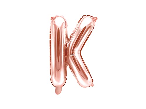 PartyDeco Folienballon Buchstabe "K" Roségold-Geburtstag Hochzeit Jahrestag Folienballon Buchstabe "K"- Rosegold Größe ca. 35 cm Verlobung Silvesterparty Folienballon Deko PartyDeco Folienballon Buchstabe "K" Roségold-Geburtstag Hochzeit Jahrestag Folienballon Buchstabe "K"- Rosegold Größe ca. 35 cm Verlobung Silvesterparty Folienballon Deko von PartyDeco