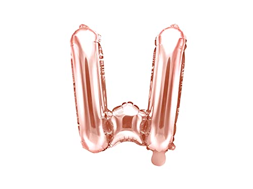 PartyDeco Folienballon Buchstabe "W" Roségold-Geburtstag Hochzeit Jahrestag Folienballon Buchstabe "W"- Rosegold Größe ca. 35 cm Verlobung Silvesterparty Folienballon Deko PartyDeco Folienballon Buchstabe "W" Roségold-Geburtstag Hochzeit Jahrestag Folienballon Buchstabe "W"- Rosegold Größe ca. 35 cm Verlobung Silvesterparty Folienballon Deko von PartyDeco
