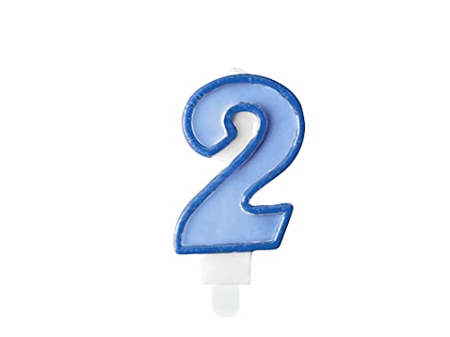 PartyDeco Geburtstag Kerze Nummer 2 blau Kuchen Dekoration Kuchen Toppers Muffin Kuchen Geburtstag Hochzeit Jubiläum Kerzen für Erwachsene Kinder PartyDeco Geburtstag Kerze Nummer 2 blau Kuchen Dekoration Kuchen Toppers Muffin Kuchen Geburtstag Hochzeit Jubiläum Kerzen für Erwachsene Kinder von PartyDeco