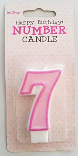 PartyDeco Kerze Nummer 7, Rosa PartyDeco Kerze Nummer 7, Rosa von PartyDeco