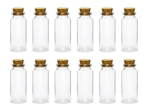 Fläschchen mit Korken 35ml 3x7cm 12er Set Glasflaschen Gewürzgläser Hochzeit Gastgeschenke klar Fläschchen mit Korken 35ml 3x7cm 12er Set Glasflaschen Gewürzgläser Hochzeit Gastgeschenke klar von PartyDeco