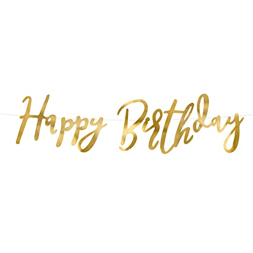 PartyDeco Happy Birthday gold Spiegel Banner 16,5x62 cm Geburtstag Party Geburtstagsfeier Geburtstagsparty Event Geburtstagsfest Party Dekoration PartyDeco Happy Birthday gold Spiegel Banner 16,5x62 cm Geburtstag Party Geburtstagsfeier Geburtstagsparty Event Geburtstagsfest Party Dekoration von PartyDeco